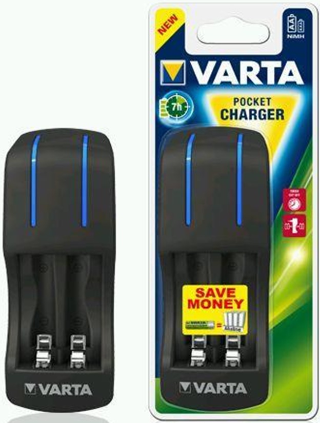 

Зарядний пристрій Varta Pocket Charger empty, 57642101401