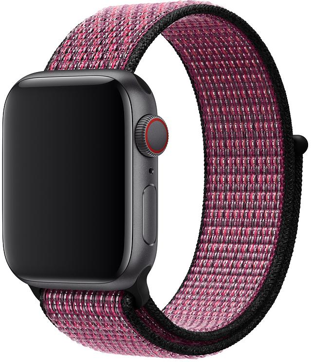 Ремінець Apple for Apple Watch 40mm - Nike Sport Loop Royal Pink Blast/True Berry  (MWTW2)